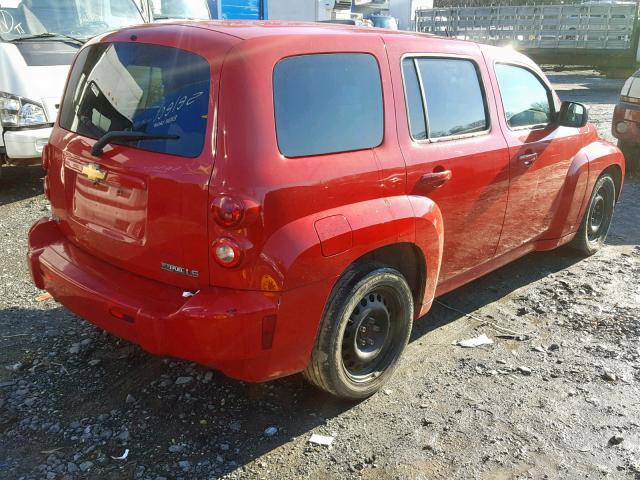 3GNCA13B99S571691 - 2009 CHEVROLET HHR LS Rojo foto 4