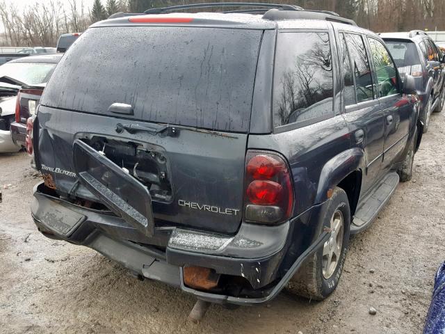 1GNDS13S632313889 - 2003 CHEVROLET TRAILBLAZE GRAY photo 4