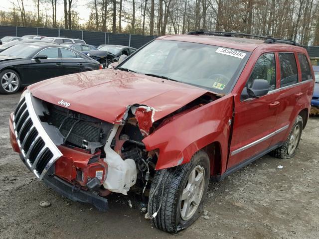 1J4HR58N85C631293 - 2005 JEEP GRAND CHER RED photo 2