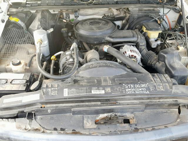 1GTCS14Z6S8536235 - 1995 GMC SONOMA WHITE photo 7