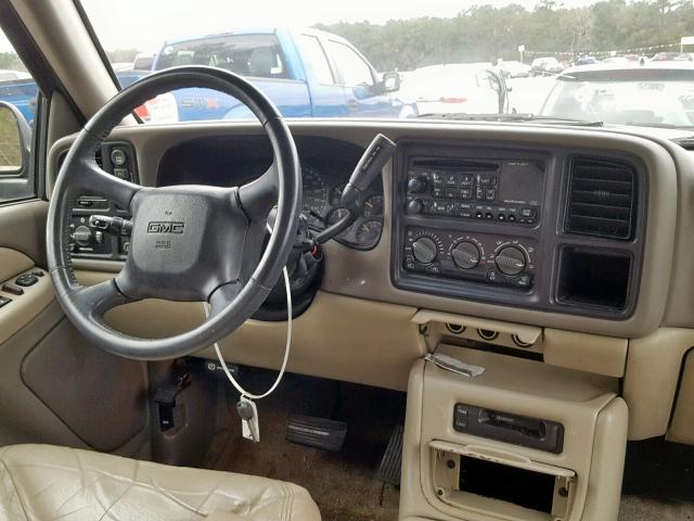 1GKEK13T2YJ152464 - 2000 GMC YUKON GRAY photo 9