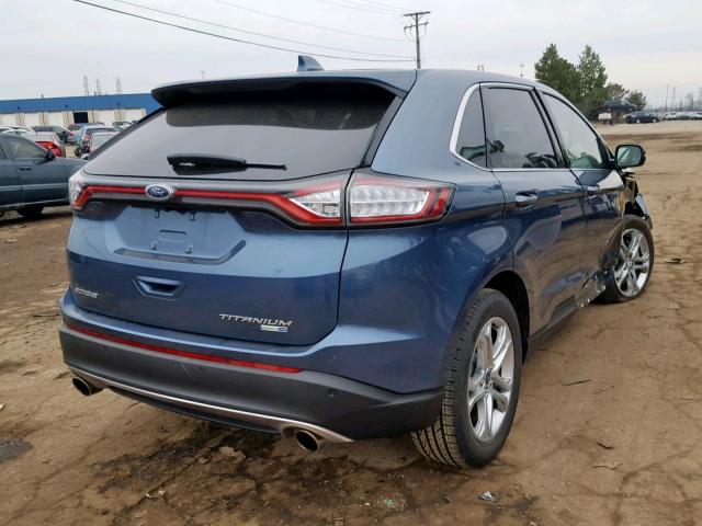 2FMPK4K98JBB66984 - 2018 FORD EDGE TITAN BLUE photo 4