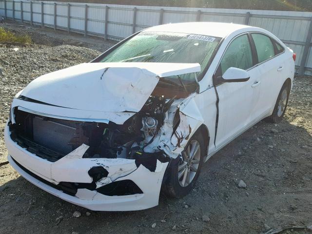 5NPE24AF0HH461532 - 2017 HYUNDAI SONATA SE WHITE photo 2