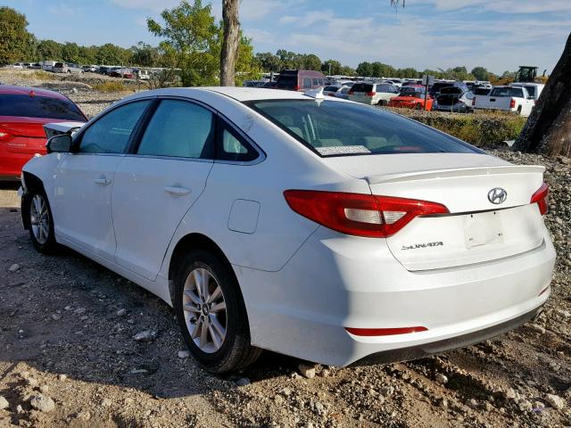 5NPE24AF0HH461532 - 2017 HYUNDAI SONATA SE WHITE photo 3