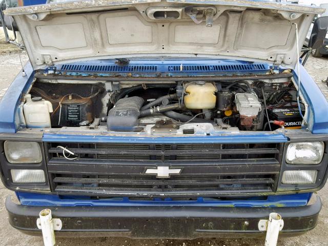 2GBHG31K9H4127302 - 1987 CHEVROLET CUTAWAY BLUE photo 7