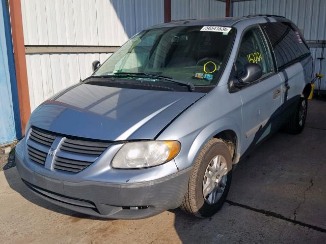 1D4GP25R66B728645 - 2006 DODGE CARAVAN SE GRAY photo 2