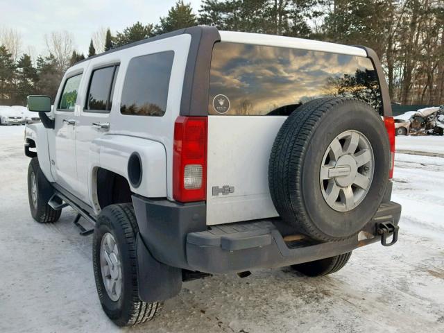 5GTDN136568313184 - 2006 HUMMER H3 WHITE photo 3