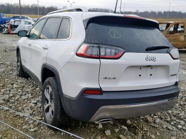 1C4PJMDN7KD257581 - 2019 JEEP CHEROKEE L WHITE photo 3