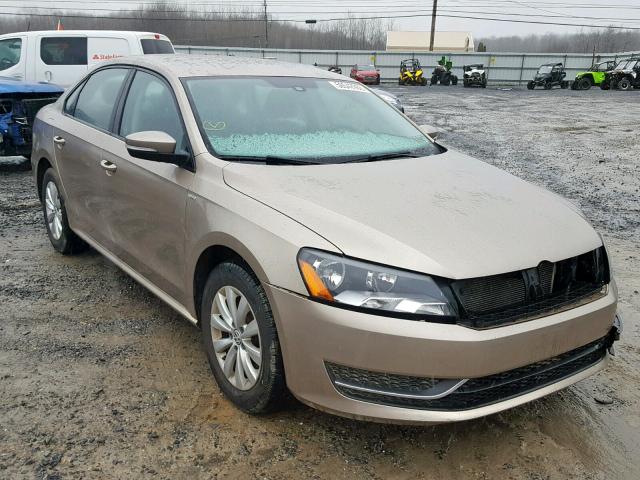 1VWAT7A34FC051714 - 2015 VOLKSWAGEN PASSAT S GOLD photo 1