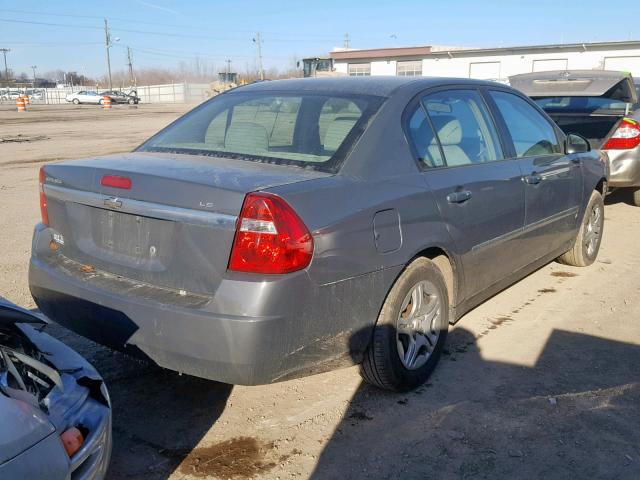 1G1ZS58F27F105890 - 2007 CHEVROLET MALIBU LS GRAY photo 4