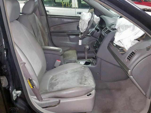 1G1ZU64805F104337 - 2005 CHEVROLET MALIBU MAX შავი ფოტო 5