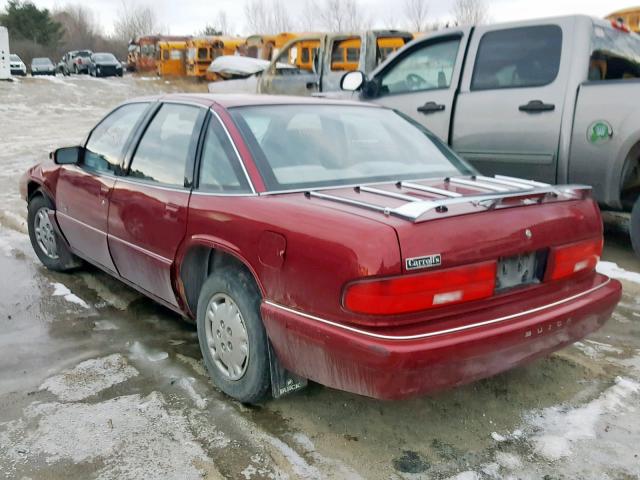 2G4WD52L2S1426309 - 1995 BUICK REGAL LIMI BURGUNDY photo 3