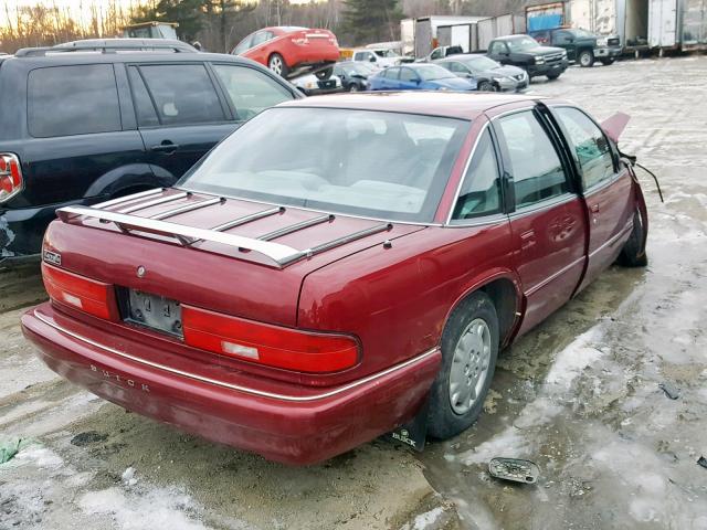 2G4WD52L2S1426309 - 1995 BUICK REGAL LIMI BURGUNDY photo 4