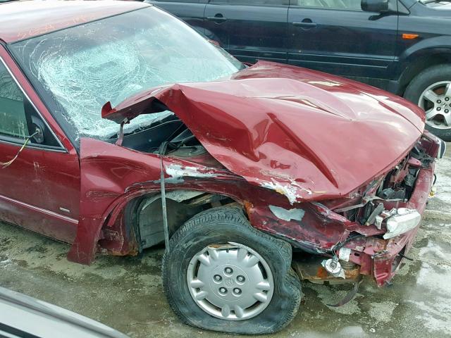 2G4WD52L2S1426309 - 1995 BUICK REGAL LIMI BURGUNDY photo 9