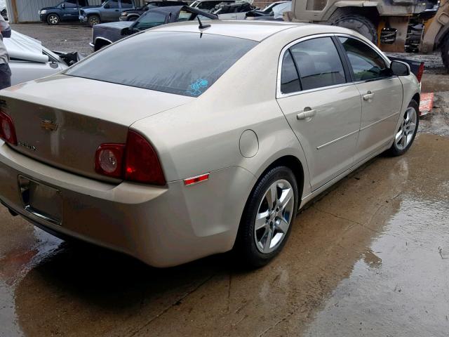 1G1ZC5EB7AF181353 - 2010 CHEVROLET MALIBU 1LT GOLD photo 4