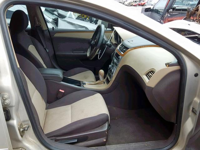 1G1ZC5EB7AF181353 - 2010 CHEVROLET MALIBU 1LT GOLD photo 5
