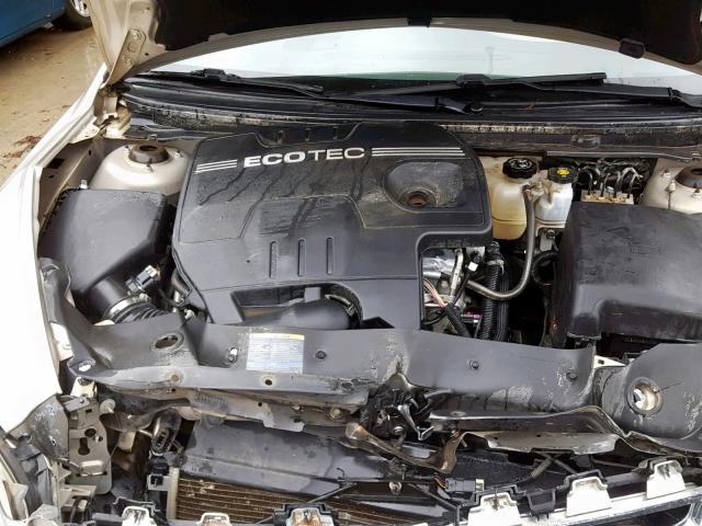 1G1ZC5EB7AF181353 - 2010 CHEVROLET MALIBU 1LT GOLD photo 7