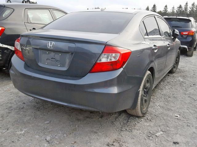 2HGFB2F92CH006597 - 2012 HONDA CIVIC EXL GRAY photo 4