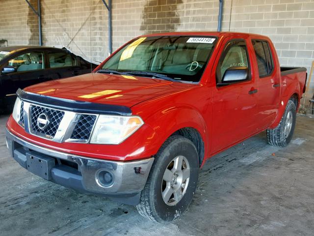 1N6AD07U78C420654 - 2008 NISSAN FRONTIER C RED photo 2