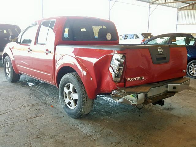 1N6AD07U78C420654 - 2008 NISSAN FRONTIER C RED photo 3