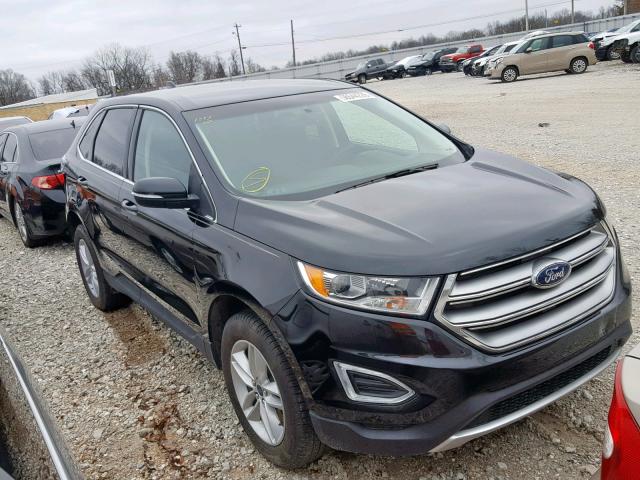 2FMTK4J92FBB72268 - 2015 FORD EDGE SEL BLACK photo 1