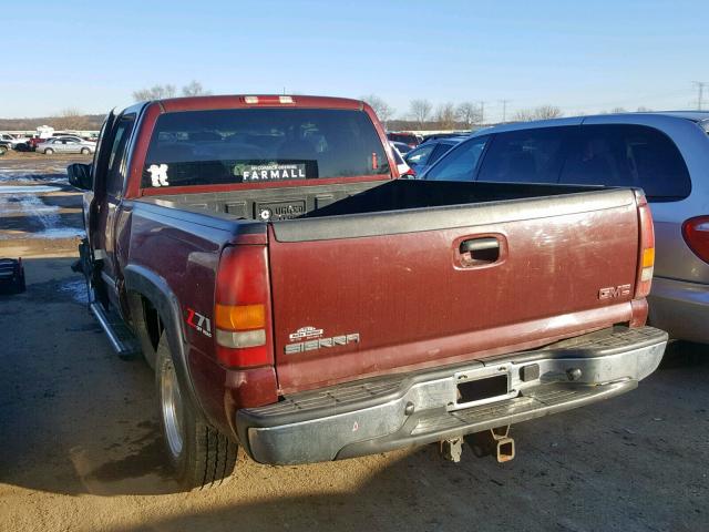 1GTEK19T81Z274949 - 2001 GMC NEW SIERRA MAROON photo 3