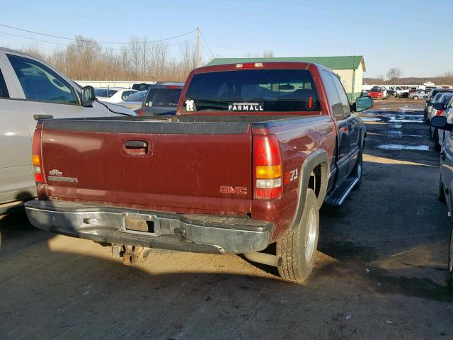 1GTEK19T81Z274949 - 2001 GMC NEW SIERRA MAROON photo 4