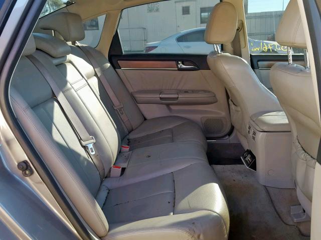 JNKAY01E88M600923 - 2008 INFINITI M35 BASE GRAY photo 6