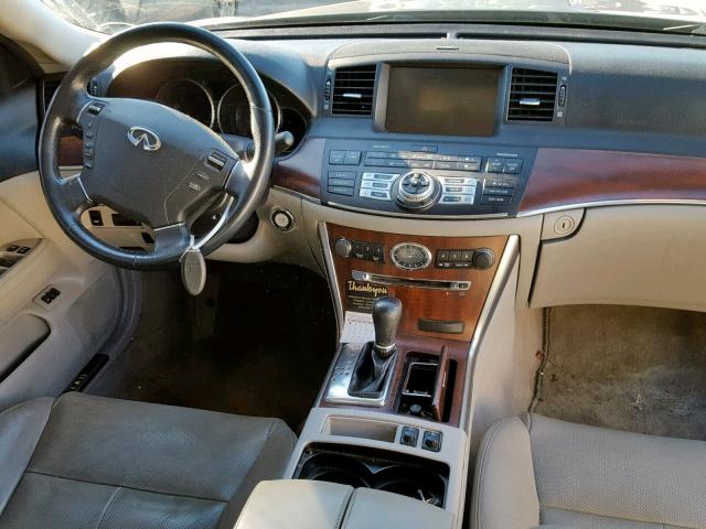 JNKAY01E88M600923 - 2008 INFINITI M35 BASE GRAY photo 9