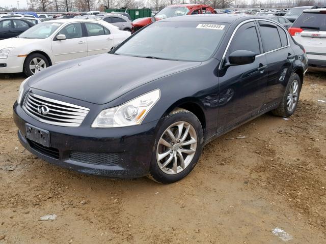 JNKCV61F49M051395 - 2009 INFINITI G37 BLACK photo 2