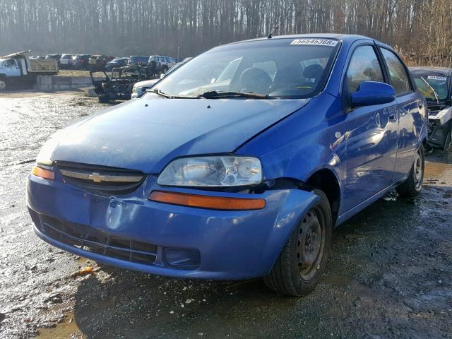 KL1TD56616B527379 - 2006 CHEVROLET AVEO BASE Mavi foto 2