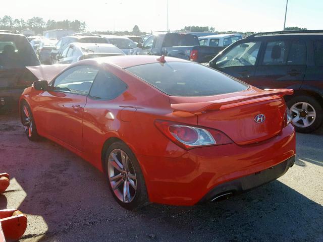 KMHHU6KH5BU043057 - 2011 HYUNDAI GENESIS CO RED photo 3