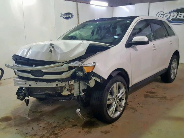 2FMDK3KC8BBA91987 - 2011 FORD EDGE LIMIT WHITE photo 2