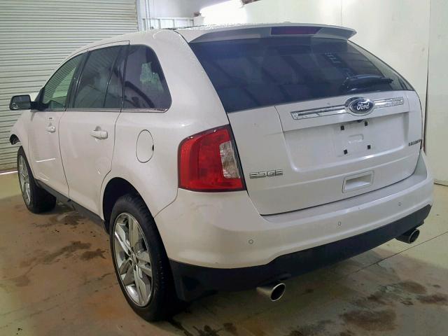 2FMDK3KC8BBA91987 - 2011 FORD EDGE LIMIT WHITE photo 3