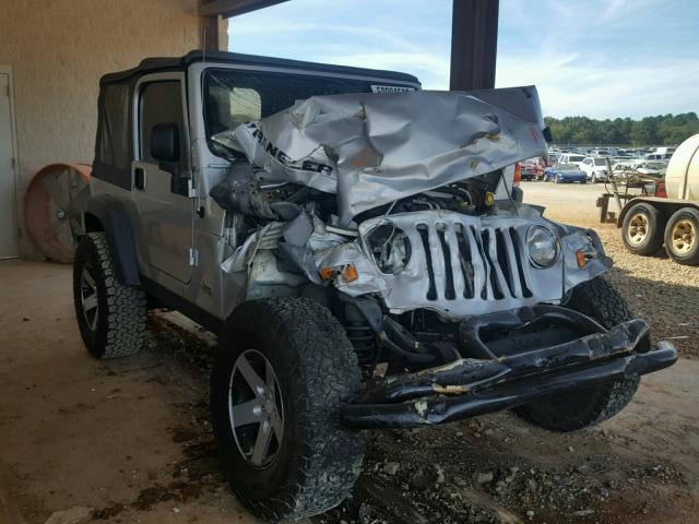 1J4FA29164P794797 - 2004 JEEP WRANGLER / SILVER photo 1