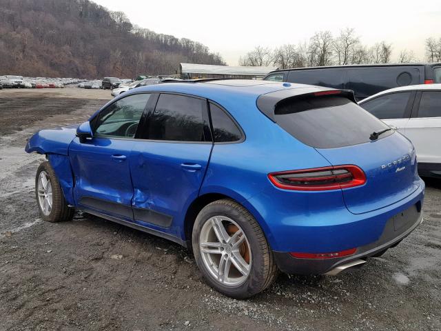 WP1AA2A54HLB83886 - 2017 PORSCHE MACAN BLUE photo 3