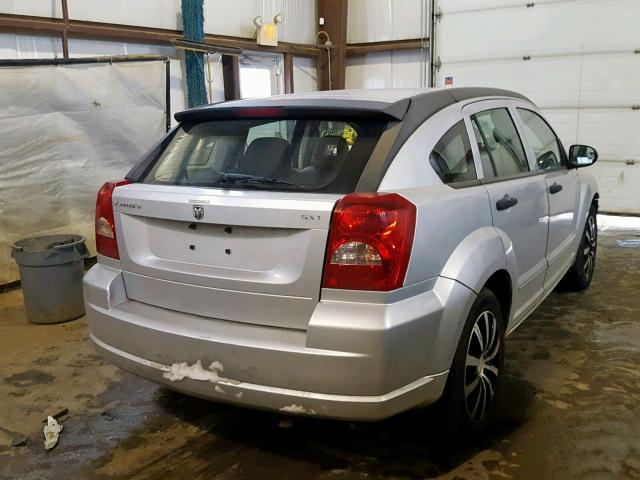 1B3HB48B27D335419 - 2007 DODGE CALIBER SX SILVER photo 4