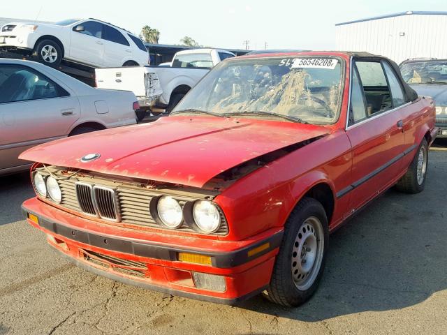 WBABB231XNEC30254 - 1992 BMW 325 IC AUT RED photo 2