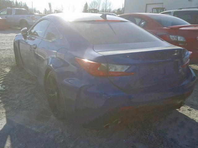 JTHHP5BC1H5006339 - 2017 LEXUS RC-F BLUE photo 3