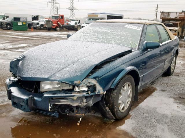 1G6KY5298SU800523 - 1995 CADILLAC SEVILLE ST GREEN photo 2