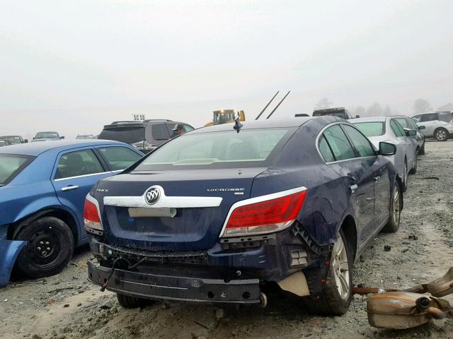 1G4GC5EG2AF259253 - 2010 BUICK LACROSSE C BLUE photo 4