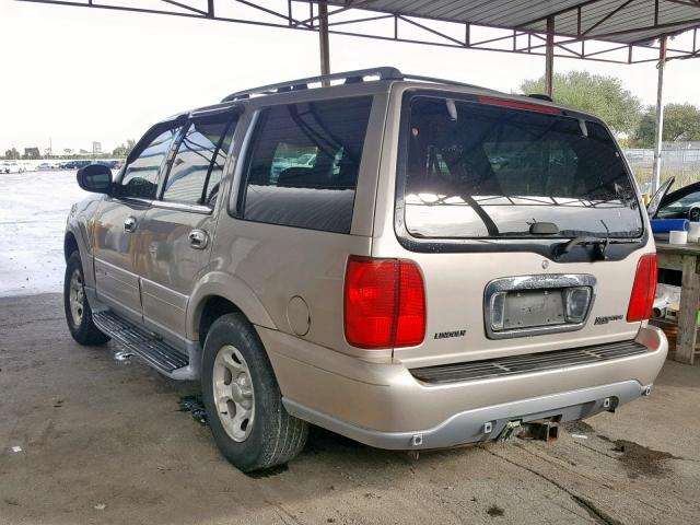 5LMFU28A6YLJ41035 - 2000 LINCOLN NAVIGATOR 金色 照片 3