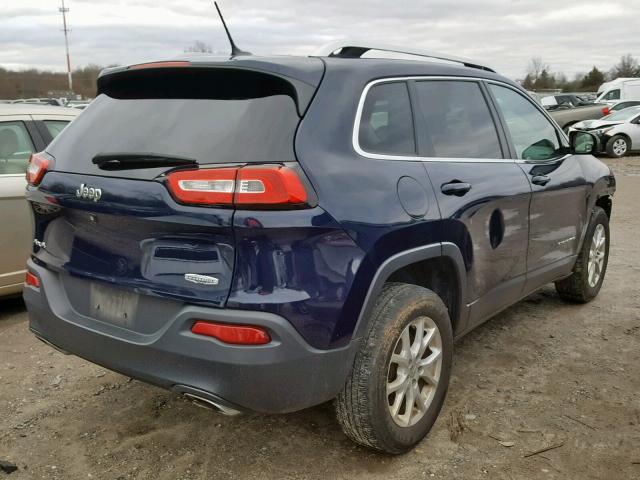 1C4PJMCS0FW564642 - 2015 JEEP CHEROKEE L BLUE photo 4