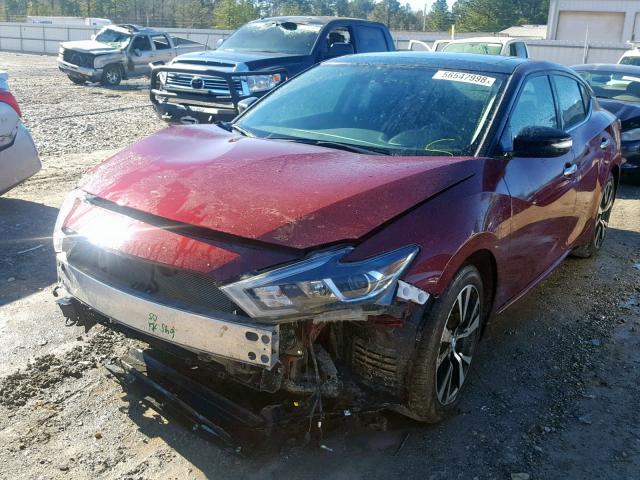 1N4AA6AP1HC453401 - 2017 NISSAN MAXIMA 3.5 MAROON photo 2