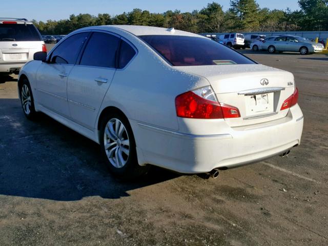 JN1CY0AR6AM961556 - 2010 INFINITI M35 BASE WHITE photo 3