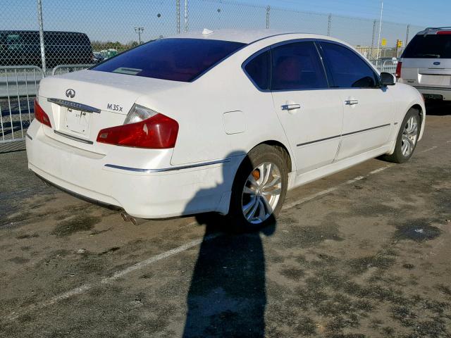 JN1CY0AR6AM961556 - 2010 INFINITI M35 BASE WHITE photo 4