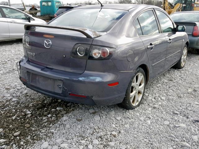 JM1BK32F491235398 - 2009 MAZDA 3 I GRAY photo 4