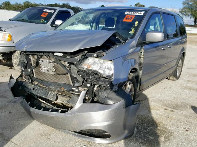 2C4RDGCG9DR686337 - 2013 DODGE GRAND CARA GRAY photo 2