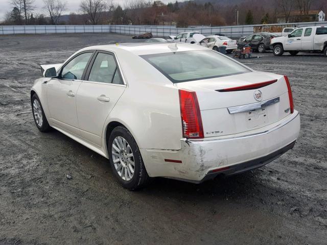 1G6DG5EY7B0150556 - 2011 CADILLAC CTS LUXURY WHITE photo 3