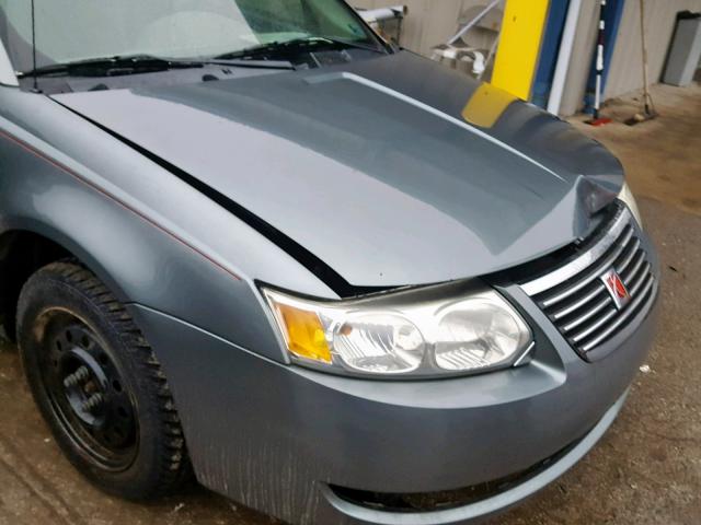 1G8AJ55F36Z199085 - 2006 SATURN ION LEVEL GRAY photo 9